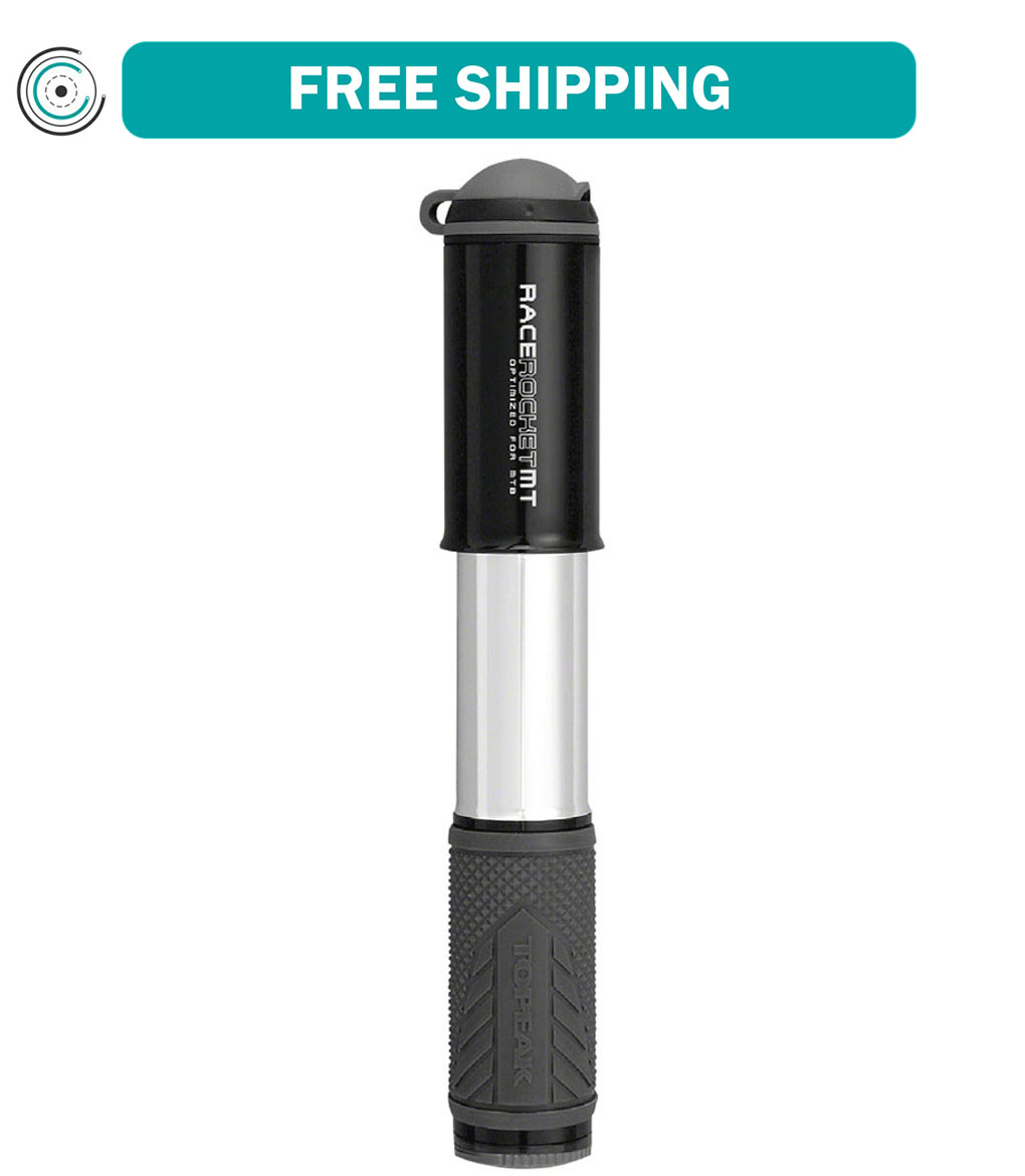 Topeak MT Race Rocket Mini Pump for MTB - 90psi, Black