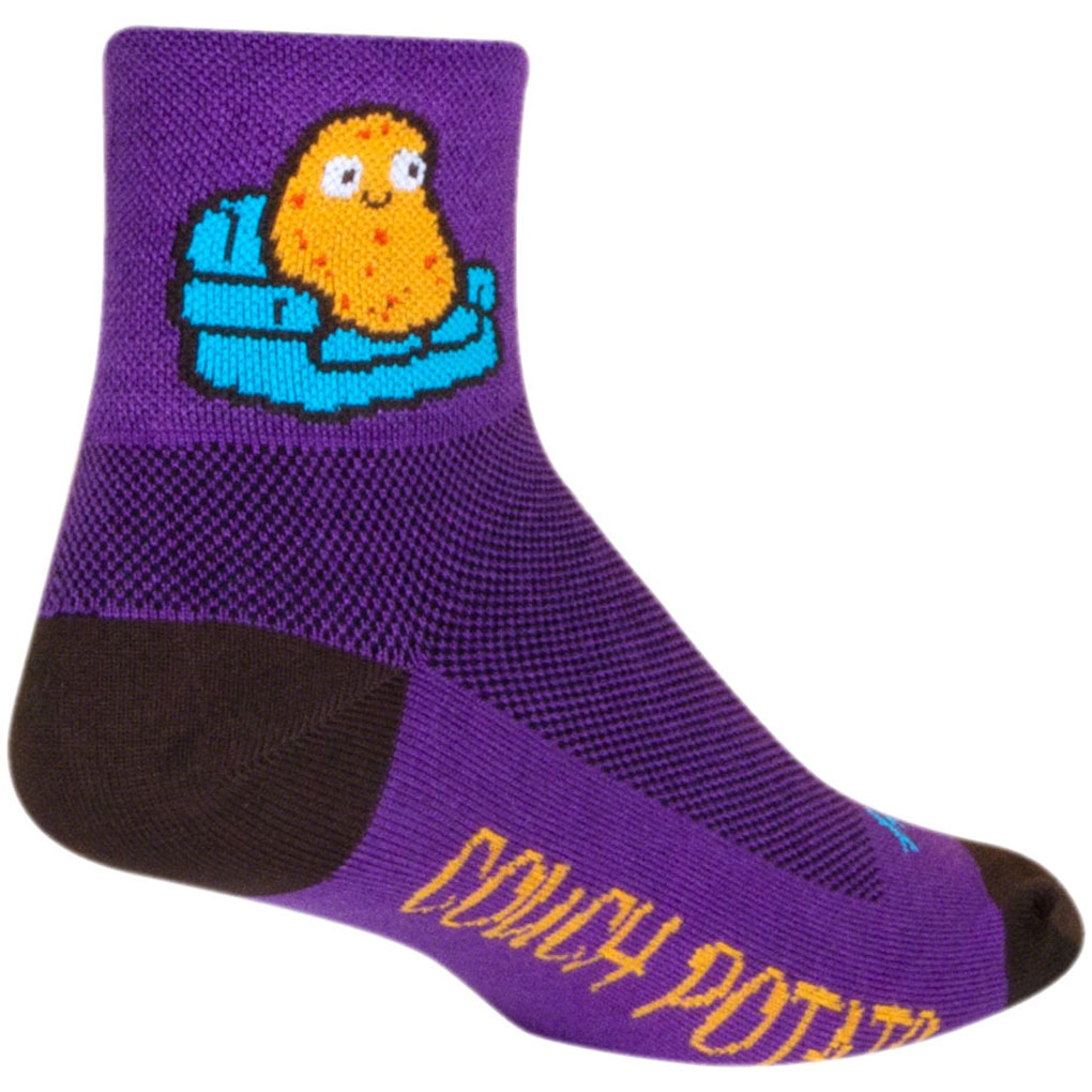 SockGuy Potato Standard Classic Socks - 3", Small/Medium